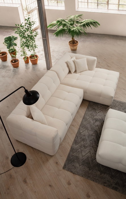 Atelier Del Sofa Cady 3 Seater Right - Beige